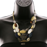 Luxury Hammered Finish Necklace Gold NWOT