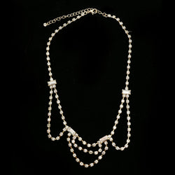 Luxury Crystal Necklace Gold NWOT