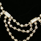 Luxury Crystal Necklace Gold NWOT