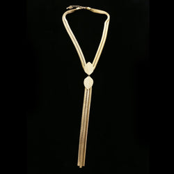 Luxury Leaf Y-Necklace Gold NWOT