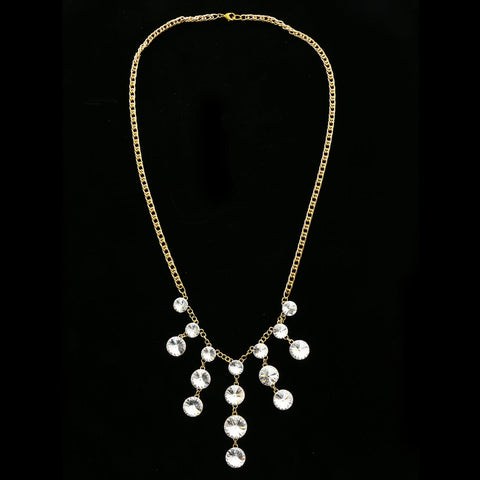 Luxury Crystal Necklace Gold NWOT