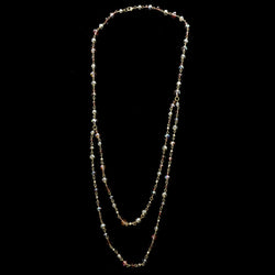 Luxury Faceted Necklace Gold/Red NWOT