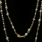 Luxury Faceted Necklace Gold/Red NWOT