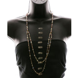 Luxury Faceted Necklace Gold/Red NWOT
