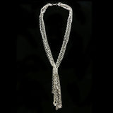 Luxury Y-Necklace Silver NWOT