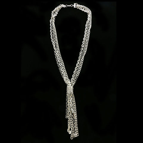 Luxury Y-Necklace Silver NWOT
