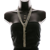 Luxury Y-Necklace Silver NWOT