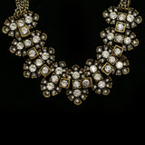 Luxury Crystal Antiqued Necklace Gold NWOT