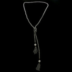 Luxury Crystal Y-Necklace Gunmetal NWOT