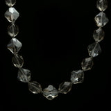 Luxury Faceted Necklace Gold/Clear NWOT