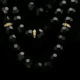 Luxury Crystal Necklace Gold/Black NWOT