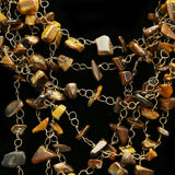 Luxury Semi-Precious Necklace Gold/Brown NWOT
