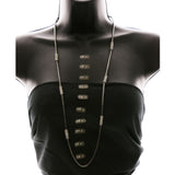Luxury Crystal Necklace Gunmetal NWOT