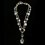 Luxury Crystal Necklace Gold NWOT