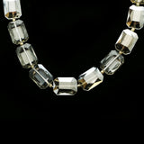 Luxury Crystal Faceted Necklace Gold & Clear NWOT