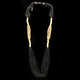 Luxury Beads Necklace Gold/Brown NWOT