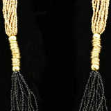 Luxury Beads Necklace Gold/Brown NWOT