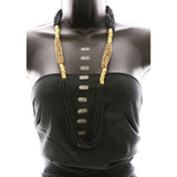 Luxury Beads Necklace Gold/Brown NWOT