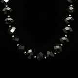 Luxury Crystal Necklace Silver/Black NWOT