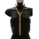 Luxury Y-Necklace Gold NWOT