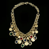 Luxury Crystal Necklace Gold/Multicolor NWOT