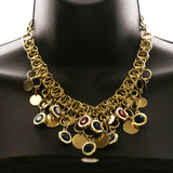 Luxury Crystal Necklace Gold/Multicolor NWOT