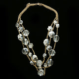 Luxury Crystal Necklace Gold NWOT