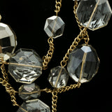 Luxury Crystal Necklace Gold NWOT