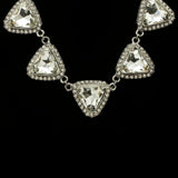 Luxury Crystal Necklace Silver NWOT