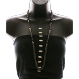 Luxury Necklace Gunmetal/Black NWOT