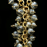Luxury Crystal Y-Necklace Gold NWOT