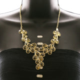 Luxury Crystal Necklace Gold NWOT