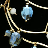 Luxury Crystal Necklace Gold/Dark-Silver NWOT