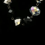 Luxury Crystal Necklace Silver/Black NWOT