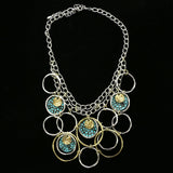 Luxury Necklace Silver/Blue NWOT