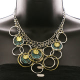 Luxury Necklace Silver/Blue NWOT
