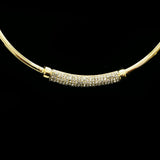 Luxury Crystal Choker-Necklace Gold NWOT