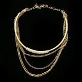 Luxury Crystal Choker-Necklace Gold NWOT