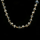 Luxury Faceted Necklace Gold/Blue NWOT