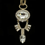 Luxury Crystal Pendant-Necklace Gold NWOT
