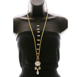 Luxury Crystal Pendant-Necklace Gold NWOT