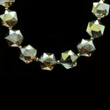 Luxury Crystal Necklace Gold/Green NWOT