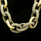 Luxury Sudo Coins Hammered Finish Necklace Gold NWOT