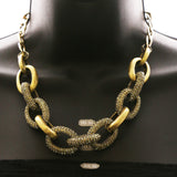 Luxury Sudo Coins Hammered Finish Necklace Gold NWOT