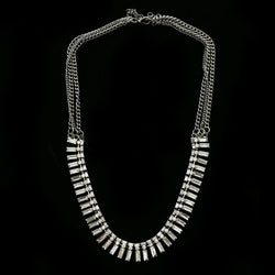 Luxury Crystal Necklace Silver NWOT