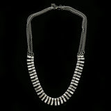 Luxury Crystal Necklace Silver NWOT