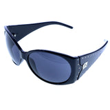 J.LO by Jennifer Lopez Style "Pia" Oversize-Sunglasses Black Frame/Dark-Gray Lens