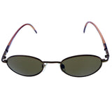 Liz Claiborne Round-Sunglasses Bronze-Tone Frame/Dark-Gray Lens