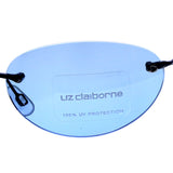 Liz Claiborne Uv Protection Rimless-Sunglasses Black Frame/Blue Lens
