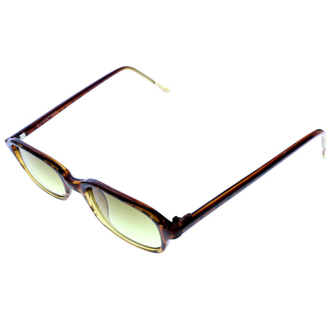Liz Claiborne Rectangle-Sunglasses Tortoise-Shell Frame/Yellow Lens